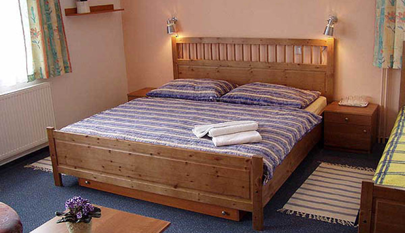 Pension Monika + Apartments Špindlerův Mlýn - Monika dvoulůžkový pokoj + přistýlka S BUFETOVOU SNÍDANÍ - s malou lednicí